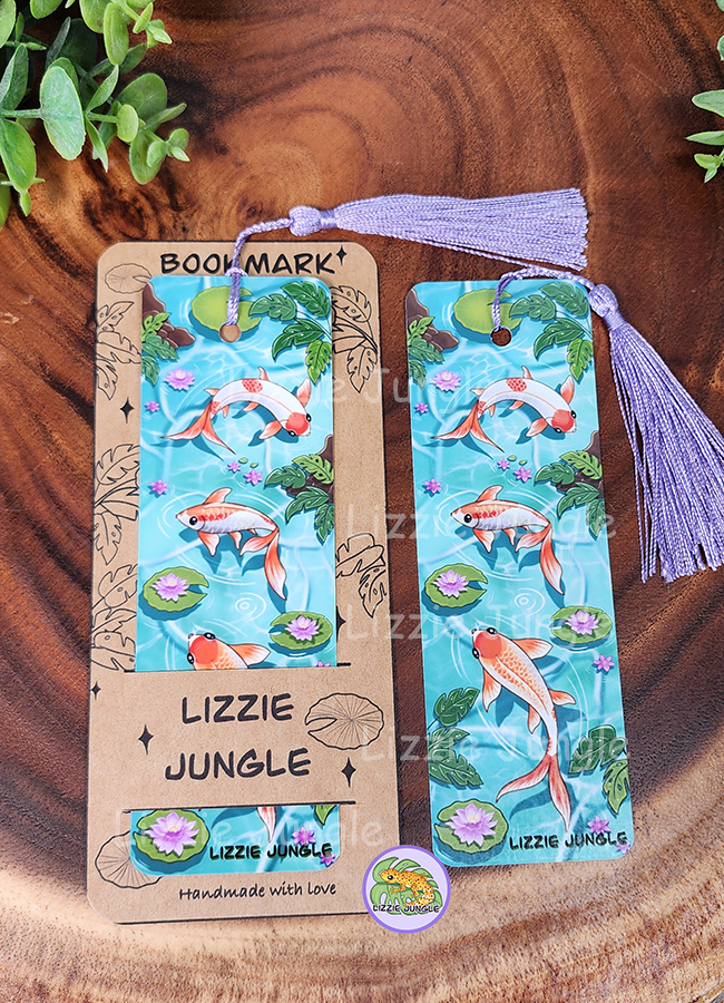 Koi Fish in a Pond Bookmark