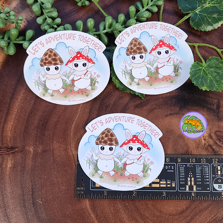 Hatchi & Mochi Adventure :: Vinyl Sticker