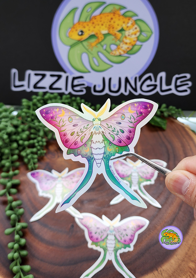 Luna Moth :: Vinyl Sticker