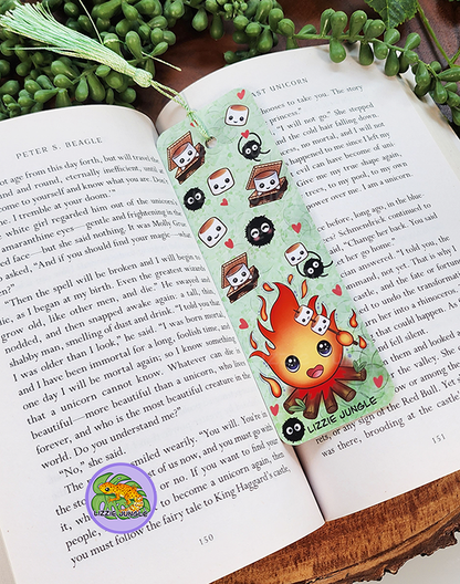 Calcifer Roasting Marshmallows Bookmark