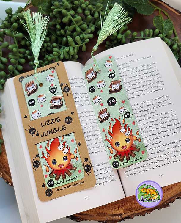 Calcifer Roasting Marshmallows Bookmark