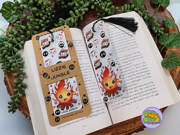 Calcifer Roasting Marshmallows Bookmark