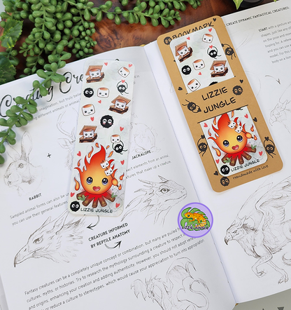 Calcifer Roasting Marshmallows Bookmark