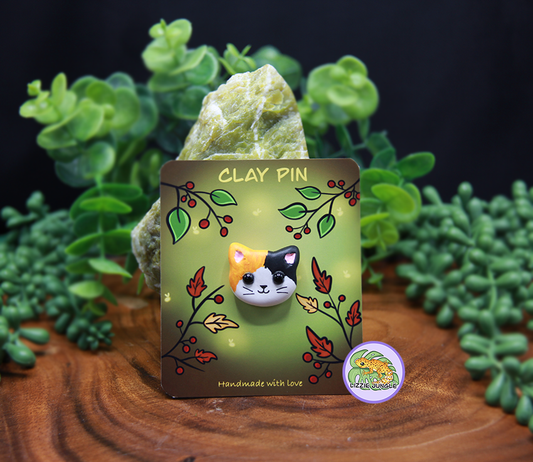 Calico Cat Pin