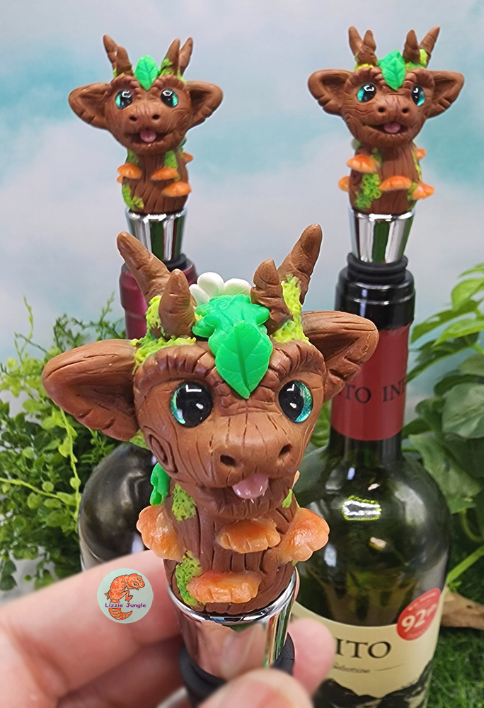 Forest Dragon Wine Stopper Collectibles