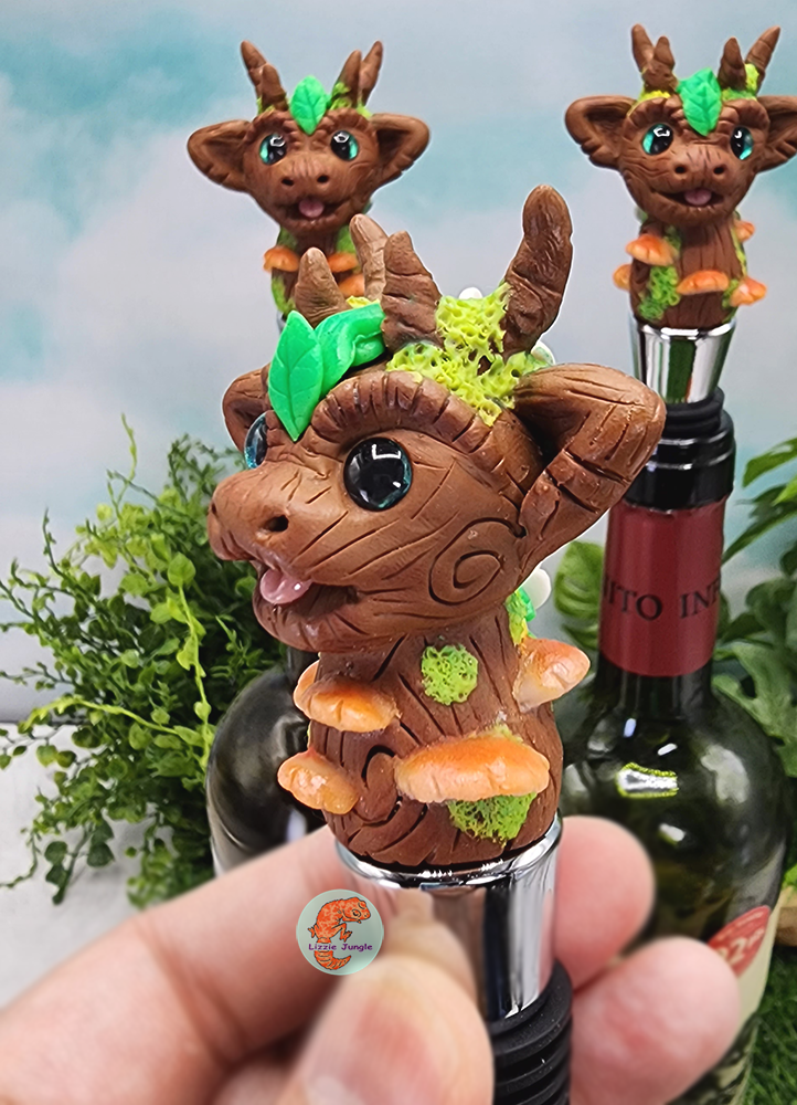 Forest Dragon Wine Stopper Collectibles