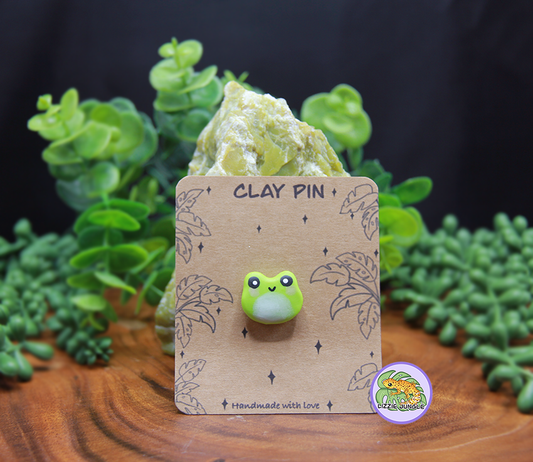 Green Frog Pin