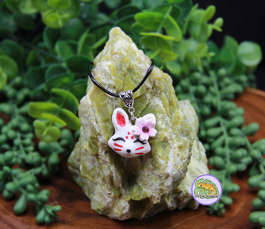 Sakura Kitsune Necklace
