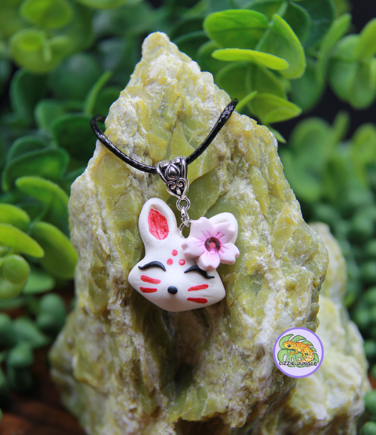 Sakura Kitsune Necklace