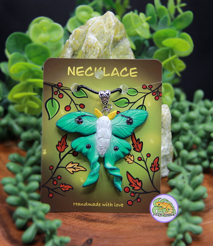 Luna Moth Necklace