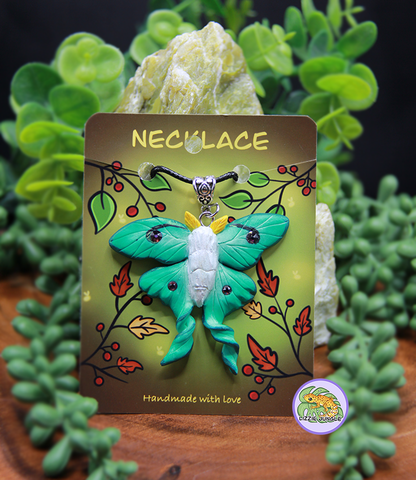 Luna Moth Necklace