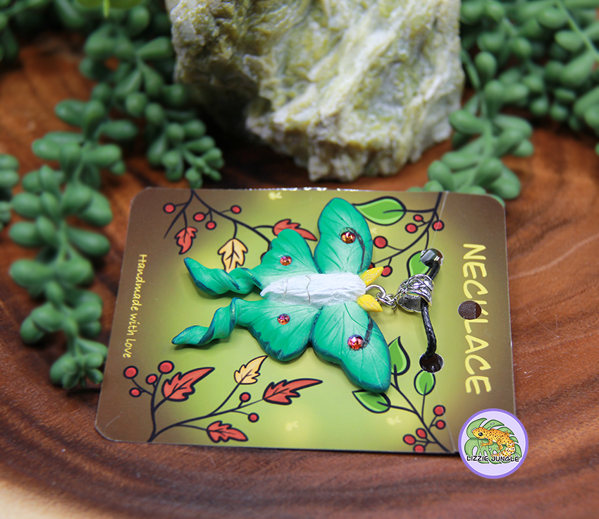 Luna Moth Necklace