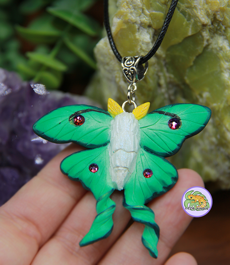 Luna Moth Necklace