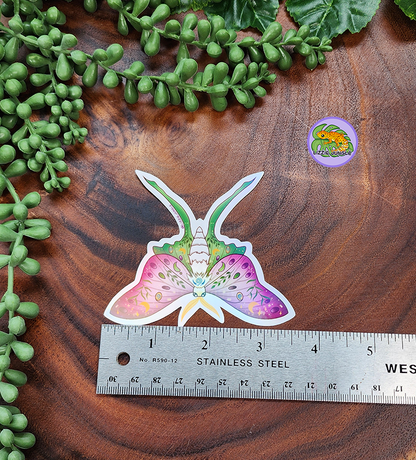 Luna Moth Vinyl Sticker