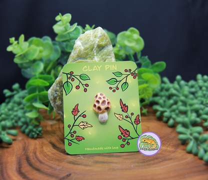 Morel Mushroom Pin