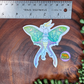 Luna Moth Dragon :: Holographic Vinyl Sticker