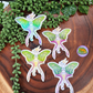 Luna Moth Dragon :: Holographic Vinyl Sticker