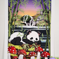 Sleepy Panda Resting in Bamboo Field Art Print