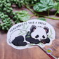 Sleeping Panda Vinyl Sticker