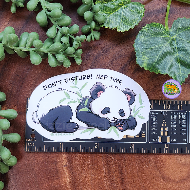 Sleeping Panda Vinyl Sticker