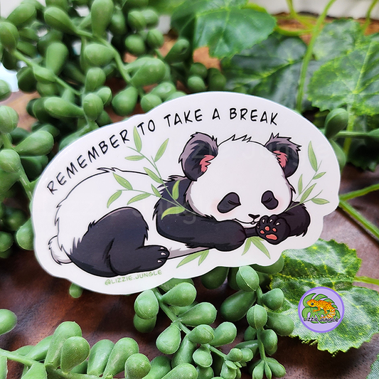 Sleeping Panda Vinyl Sticker