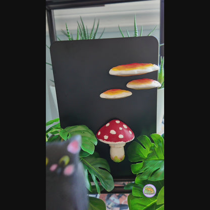 Black Cat Mini Vase Magnet