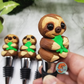 Sloth Eating Leaves Wine Stopper