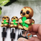 Sloth Eating Leaves Wine Stopper