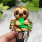 Sloth Eating Leaves Wine Stopper