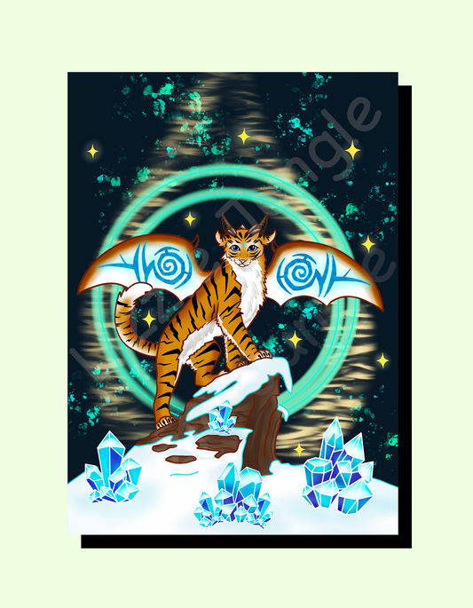 Magnificent Tiger in the Icy Mountain