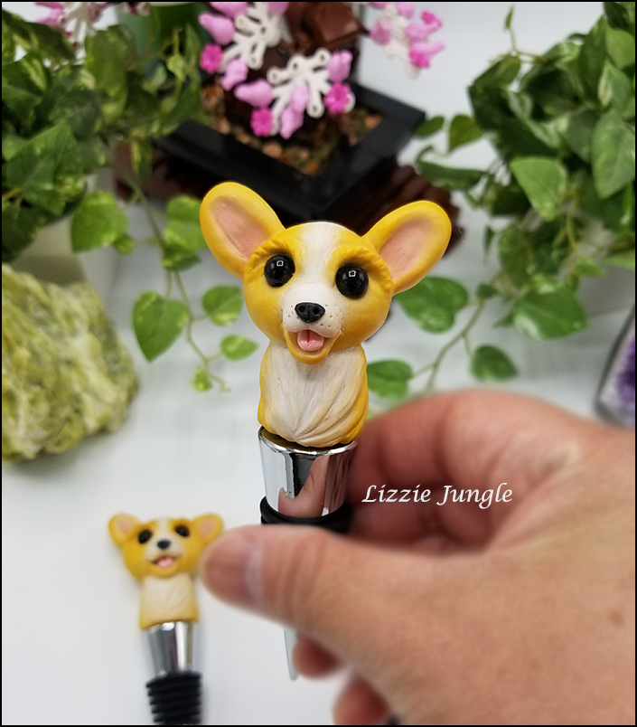 Mini Corgi Bottle Stopper