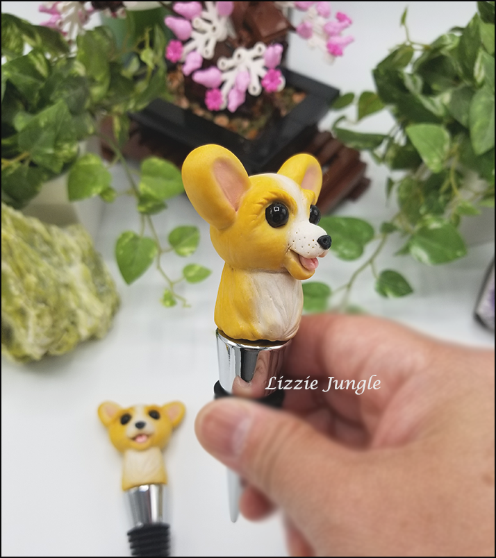Mini Corgi Bottle Stopper