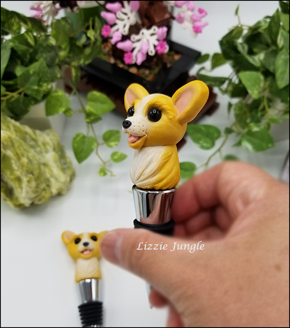 Mini Corgi Bottle Stopper