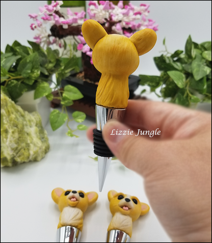 Mini Corgi Bottle Stopper