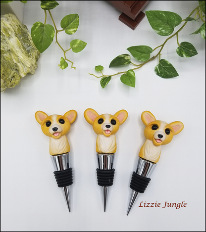 Mini Corgi Bottle Stopper