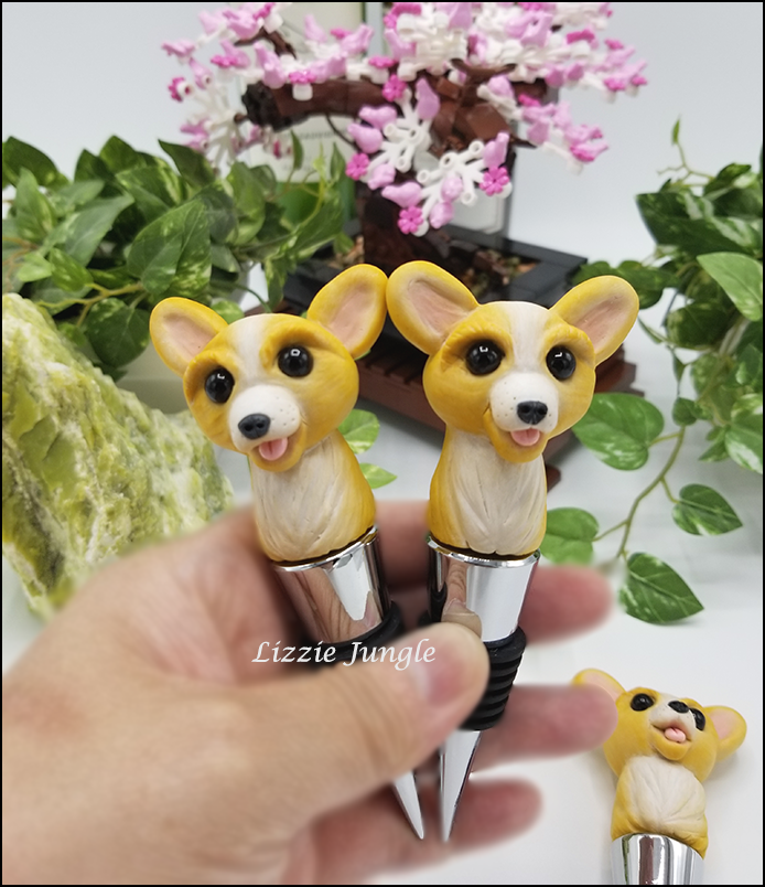 Mini Corgi Bottle Stopper