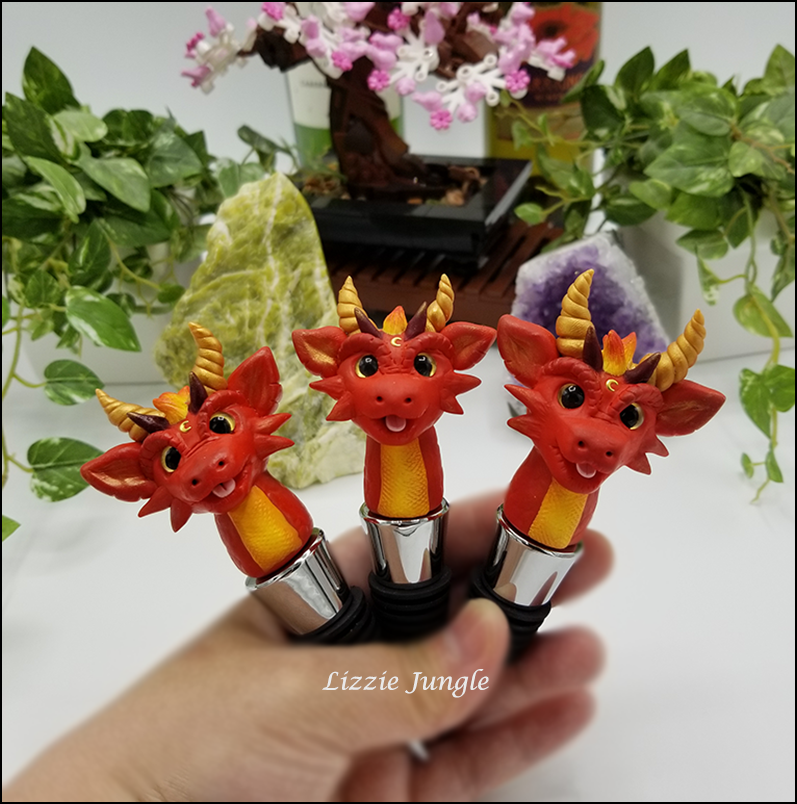 Fire Dragon Wine Stopper Collectibles