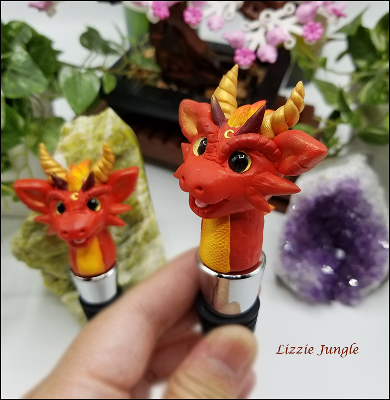 Fire Dragon Wine Stopper Collectibles