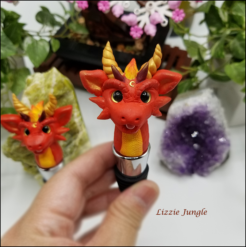 Fire Dragon Wine Stopper Collectibles