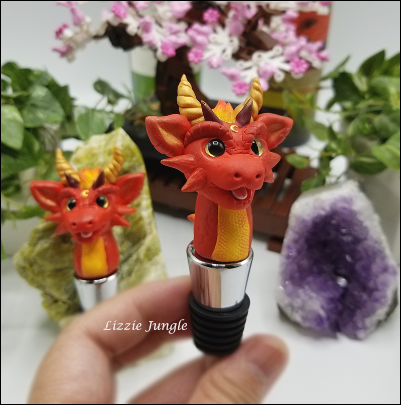 Fire Dragon Wine Stopper Collectibles