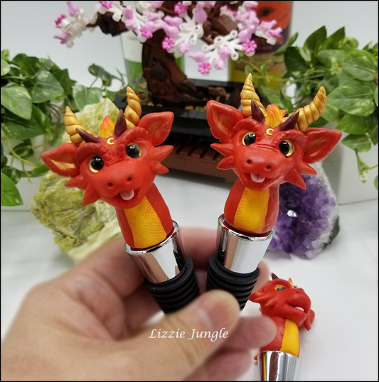 Fire Dragon Wine Stopper Collectibles