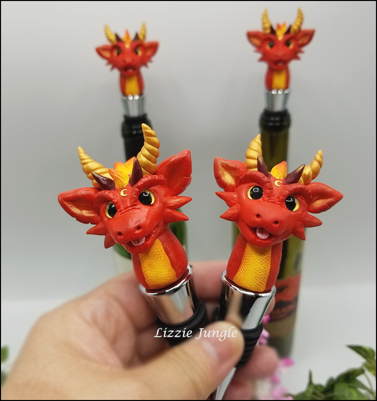 Fire Dragon Wine Stopper Collectibles