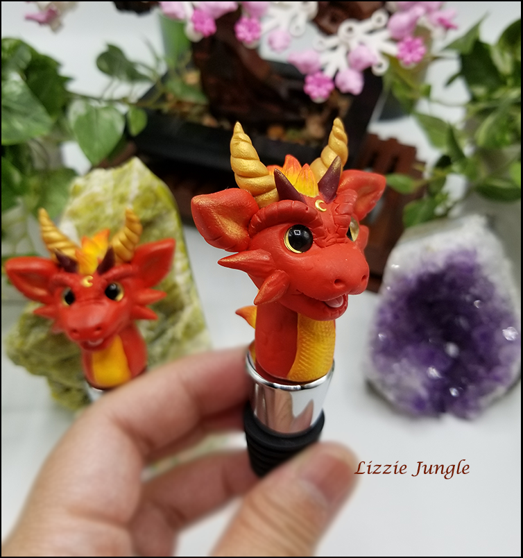 Fire Dragon Wine Stopper Collectibles