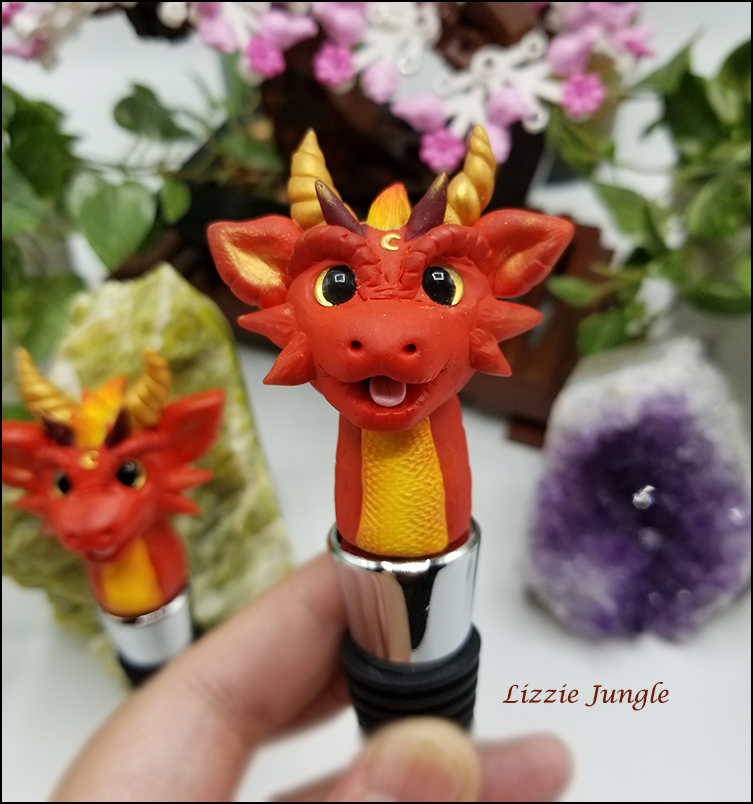 Fire Dragon Wine Stopper Collectibles