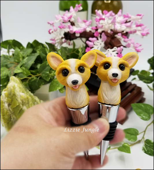 Mini Corgi Bottle Stopper
