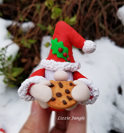 Santa Eats Giant Cookie