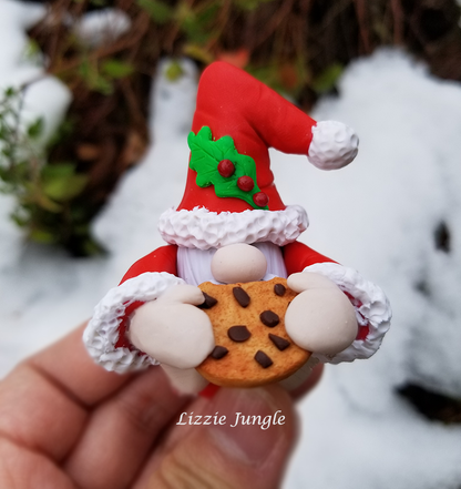 Santa Eats Giant Cookie