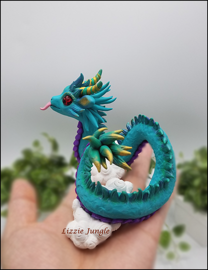 Shiryu - Serpent Dragon sitting on clouds